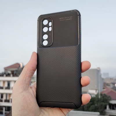 Xiaomi Mi Note 10 Lite - AUTOFOCUS Carbon Fiber Soft Case