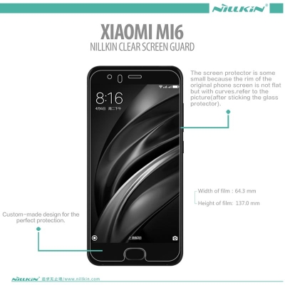 ^ Xiaomi Mi6 - Nillkin Clear Screen Guard }