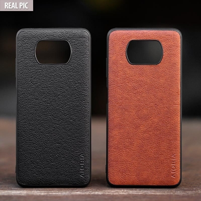 Xiaomi Poco X3 NFC - X3 Pro - AIORIA Leather Texture Hybrid Case