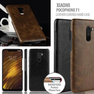 NR Xiaomi Pocophone F1 - Leather Covered Hard Case