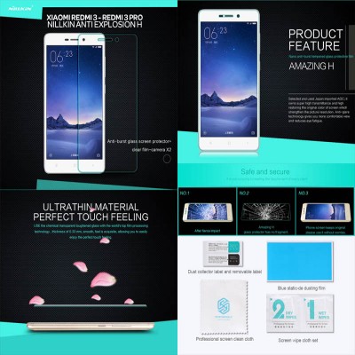 Xiaomi RedMi 3 Pro / RedMi 3 / RedMi 3X - Nillkin Anti-Explosion H Tempered Glass Screen Protector