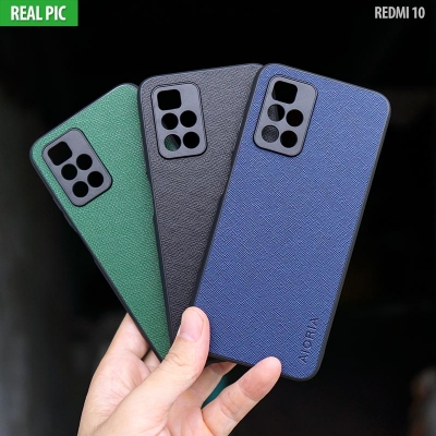 Xiaomi Redmi 10 - AIORIA Canvas Texture Hybrid Case
