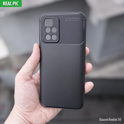 Xiaomi Redmi 10 - AUTOFOCUS Carbon Fiber Soft Case
