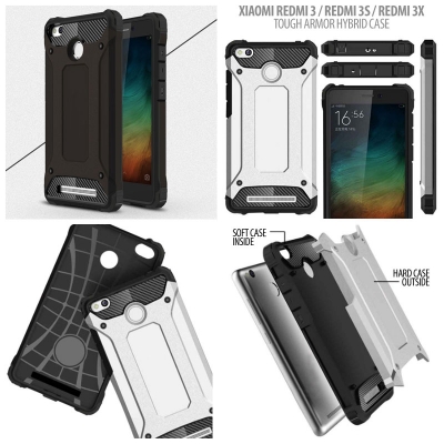 ^ Xiaomi Redmi 3 / Redmi 3s / Redmi 3 Pro - Tough Armor Hybrid Case