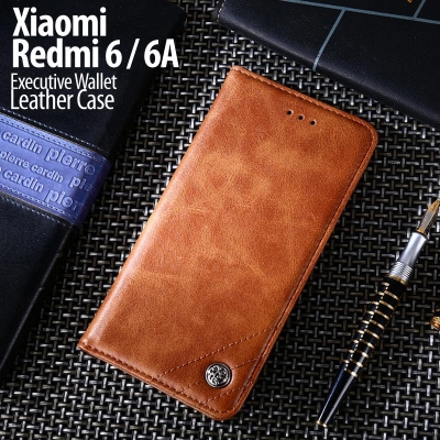 ^ Xiaomi Redmi 6 / Redmi 6A - Executive Wallet Leather Case