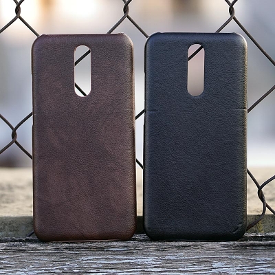 Xiaomi Redmi 8 - Leather Covered Hard Case