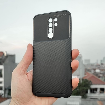 Xiaomi Redmi 9 - AUTOFOCUS Carbon Fiber Soft Case