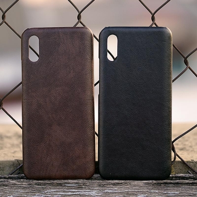Xiaomi Redmi 9A - Leather Covered Hard Case