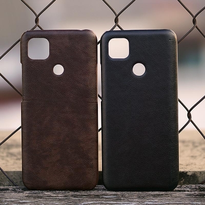 Xiaomi Redmi 9C - Leather Covered Hard Case