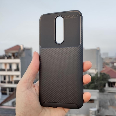 Xiaomi Redmi K30 - Poco X2 - AUTOFOCUS Carbon Fiber Soft Case