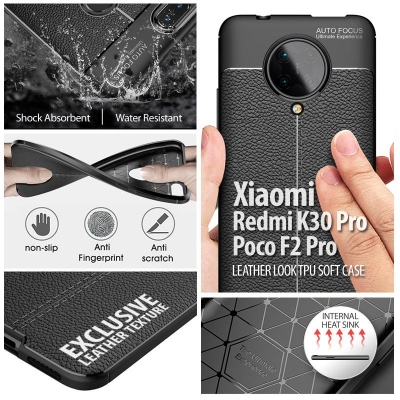 Xiaomi Redmi K30 Pro - Poco F2 Pro - Leather Look TPU Soft Case