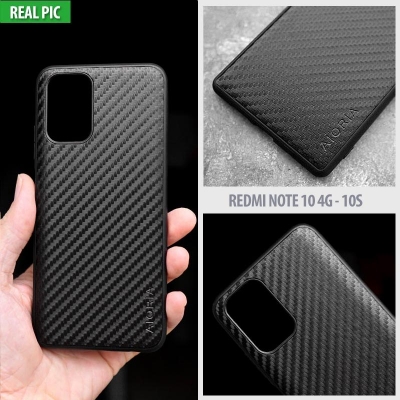 Xiaomi Redmi Note 10 - 10S - AIORIA Carbon Fiber Hybrid Case