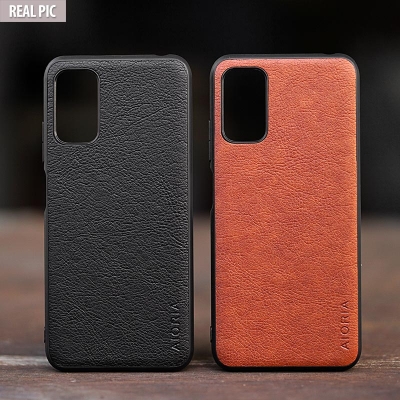 Xiaomi Redmi Note 10 5G - Poco M3 Pro 5G - AIORIA Leather Texture Hybrid Case