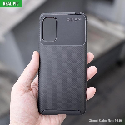 Xiaomi Redmi Note 10 5G - Poco M3 Pro 5G - AUTOFOCUS Carbon Fiber Soft Case