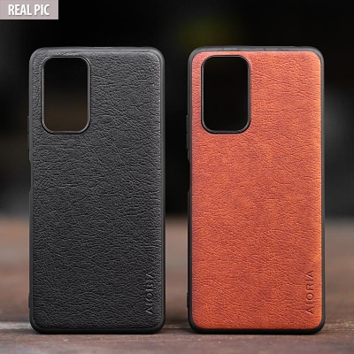 Xiaomi Redmi Note 10 Pro - AIORIA Leather Texture Hybrid Case