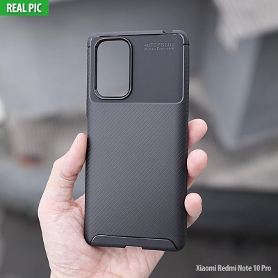 Xiaomi Redmi Note 10 Pro - AUTOFOCUS Carbon Fiber Soft Case