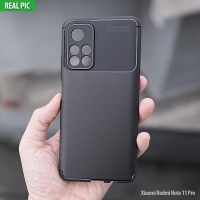 Xiaomi Redmi Note 11 Pro Plus 5G - Poco X4 NFC 5G - AUTOFOCUS Carbon Fiber Soft Case