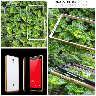 ^ Xiaomi RedMi Note 2 - Metal Bumper Case