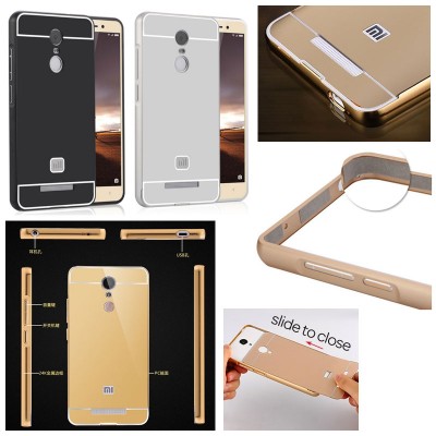 ^NR Xiaomi RedMi Note 3 Pro / Redmi Note 3 - Metal Slide Hard Case