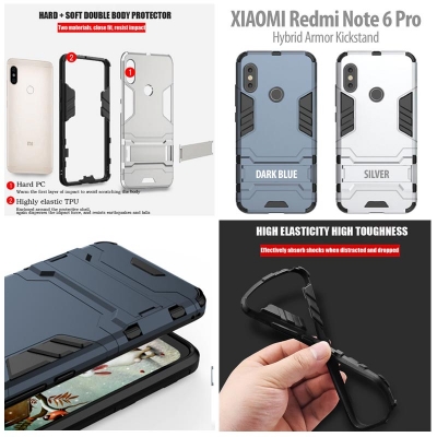 ^ Xiaomi Redmi Note 6 Pro - Hybrid Armor Kickstand