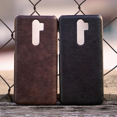 Xiaomi Redmi Note 8 Pro - Leather Covered Hard Case