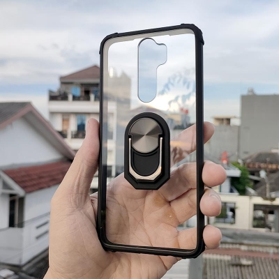Xiaomi Redmi Note 8 Pro - Shockproof Fusion Armor Hybrid Case with Ring