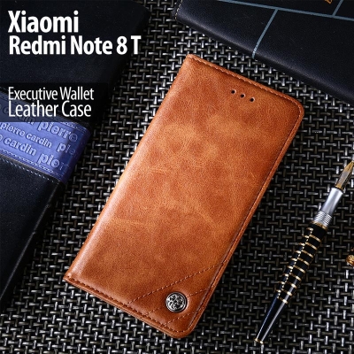 Xiaomi Redmi Note 8T - Executive Wallet Leather Flip Case
