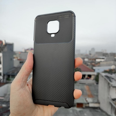 Xiaomi Redmi Note 9 Pro - 9S - 9 Pro Max - Poco M2 Pro - AUTOFOCUS Carbon Fiber Soft Case
