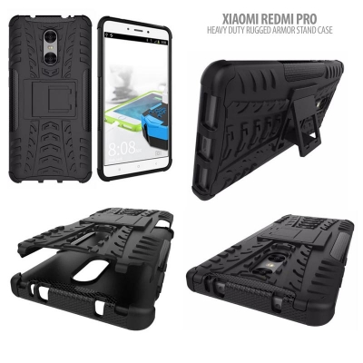 ^ Xiaomi Redmi Pro - Heavy Duty Rugged Armor Stand Case