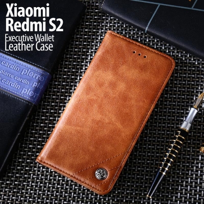 ^ Xiaomi Redmi S2 - Executive Wallet Leather Case