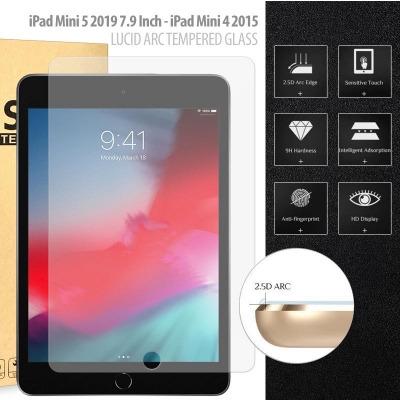 iPad Mini 5 2019 7.9 Inch - iPad Mini 4 2015 - Lucid Arc Tempered Glass