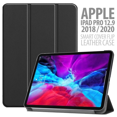iPad Pro 12.9 2020 2018 - Smart Cover Flip Leather Case