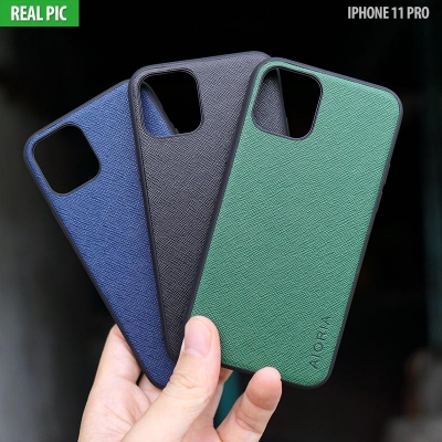 iPhone 11 Pro - AIORIA Canvas Texture Hybrid Case