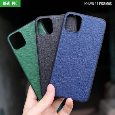 iPhone 11 Pro Max - AIORIA Canvas Texture Hybrid Case