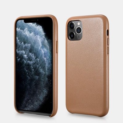iPhone 11 Pro - Original iCarer Genuine Real Leather Back Cover Hard Case