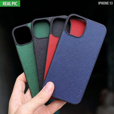 iPhone 13 - AIORIA Canvas Texture Hybrid Case