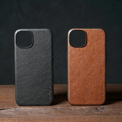 iPhone 14 - AIORIA Leather Texture Hybrid Case