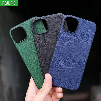 iPhone 14 Plus - AIORIA Canvas Texture Hybrid Case