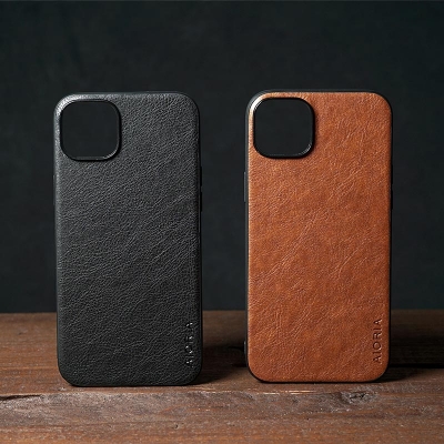 iPhone 14 Plus - AIORIA Leather Texture Hybrid Case