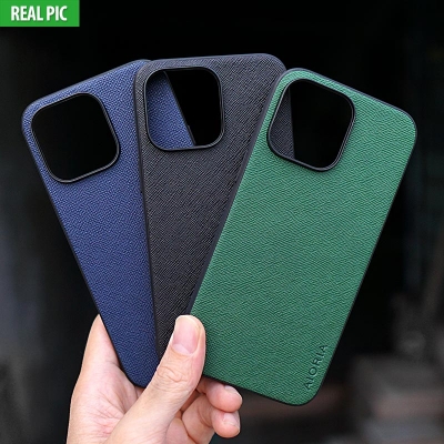 iPhone 14 Pro Max - AIORIA Canvas Texture Hybrid Case