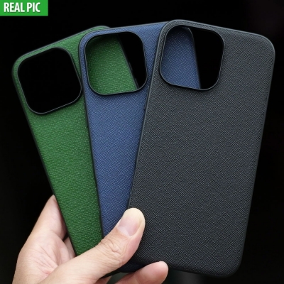 iPhone 16 Pro Max - AIORIA Canvas Texture Hybrid Case