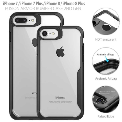 ^ iPhone 7 Plus 8 Plus - Fusion Armor Bumper Case 2nd Gen