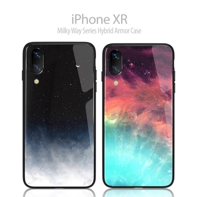 ^ iPhone XR - Milky Way Series Hybrid Armor Case