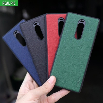 Sony Xperia 1 - XZ4 - AIORIA Canvas Texture Hybrid Case